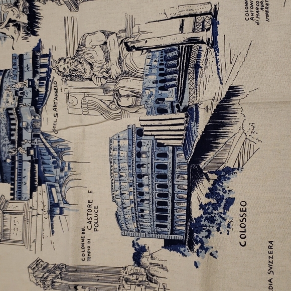 Tessitura di Arconate ROMA Tea Towel Wall Hanging 35" x 24" Cotton Made In Italy - Picture 6 of 10